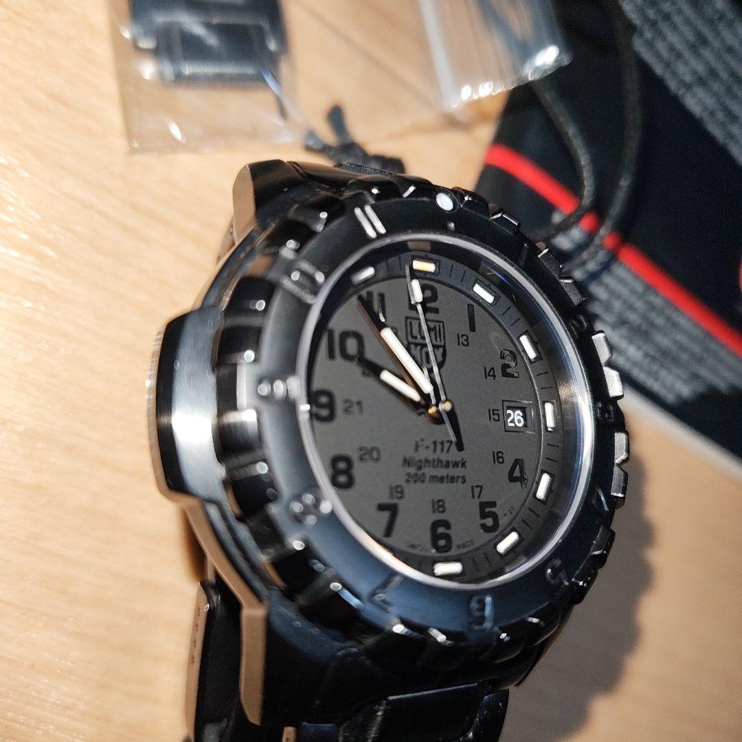 美品　Luminox F-117 ナイトホーク ブラック 時計