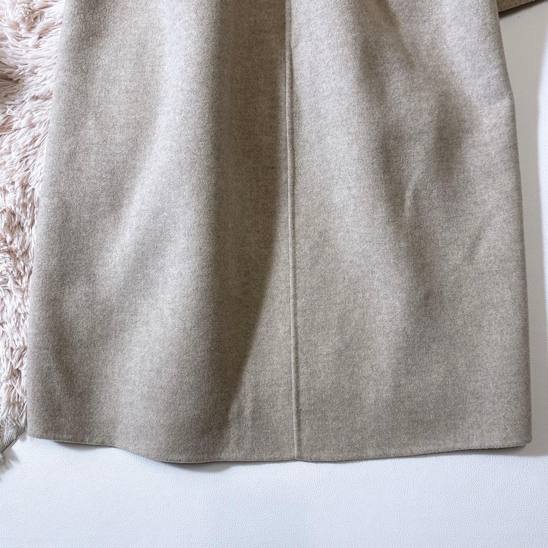 ぺ*こ様 未使用級ꕥイエナ マンテコ社 PUREダブルフェイスコート ガウン リ