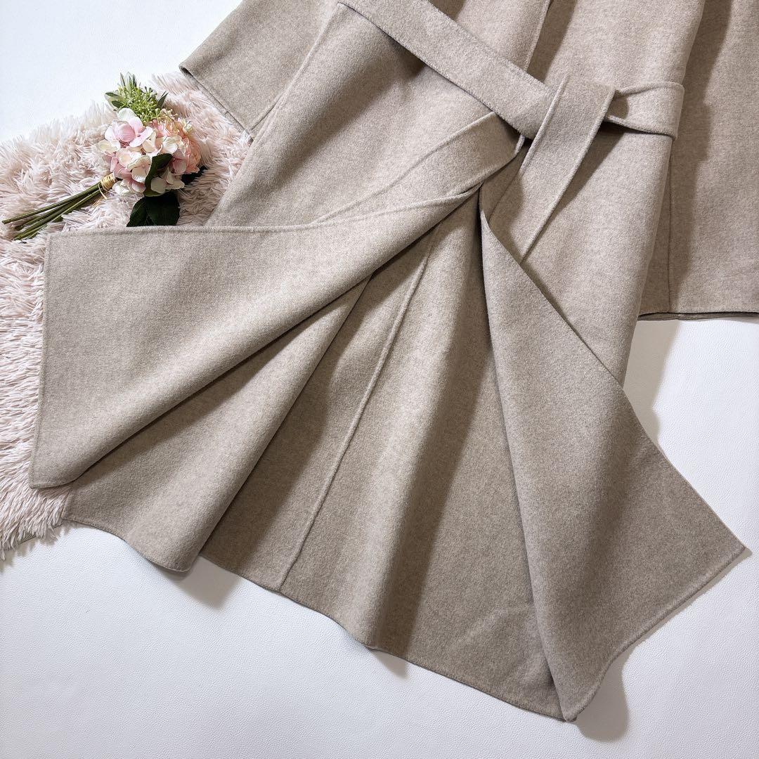 ぺ*こ様 未使用級ꕥイエナ マンテコ社 PUREダブルフェイスコート ガウン リ