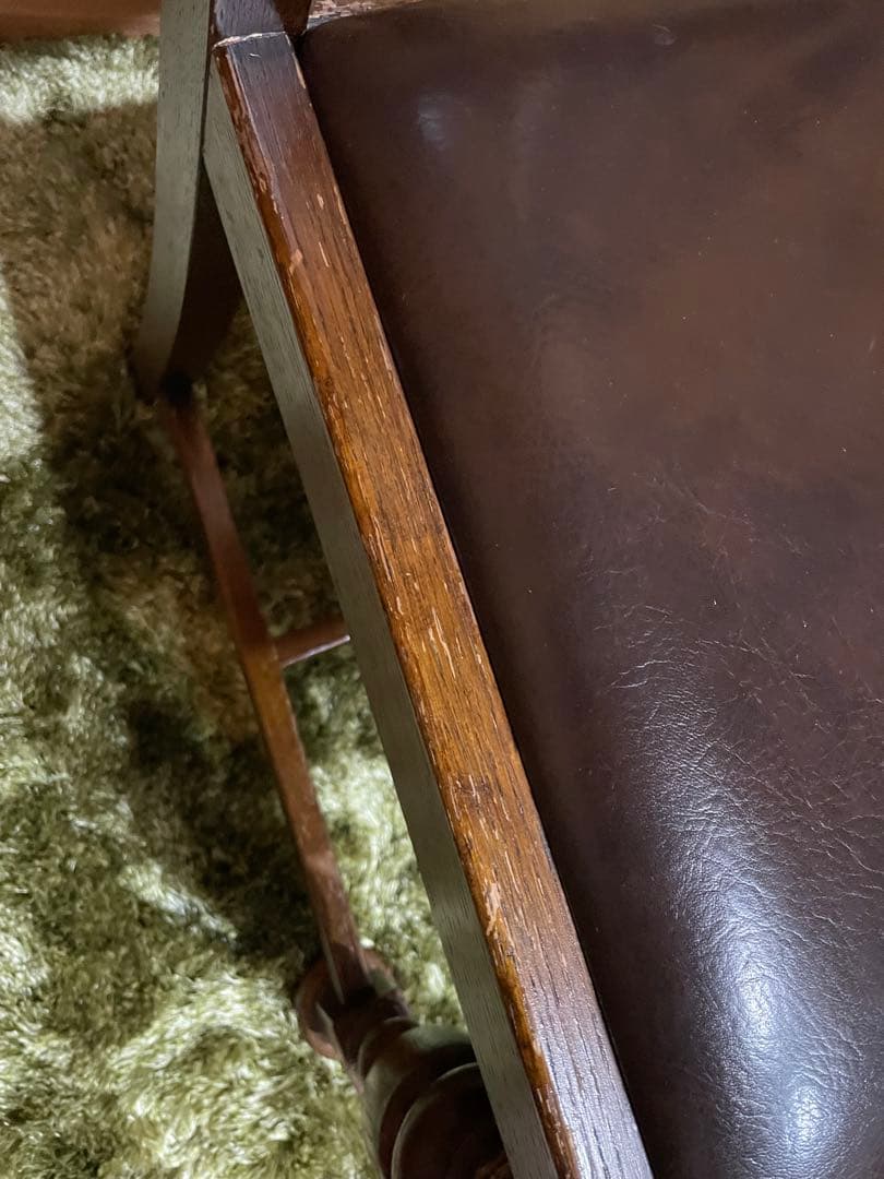 イギリス　バルボスレッグチェア　ダイニングチェア　ビンテージ　2脚　アンティーク