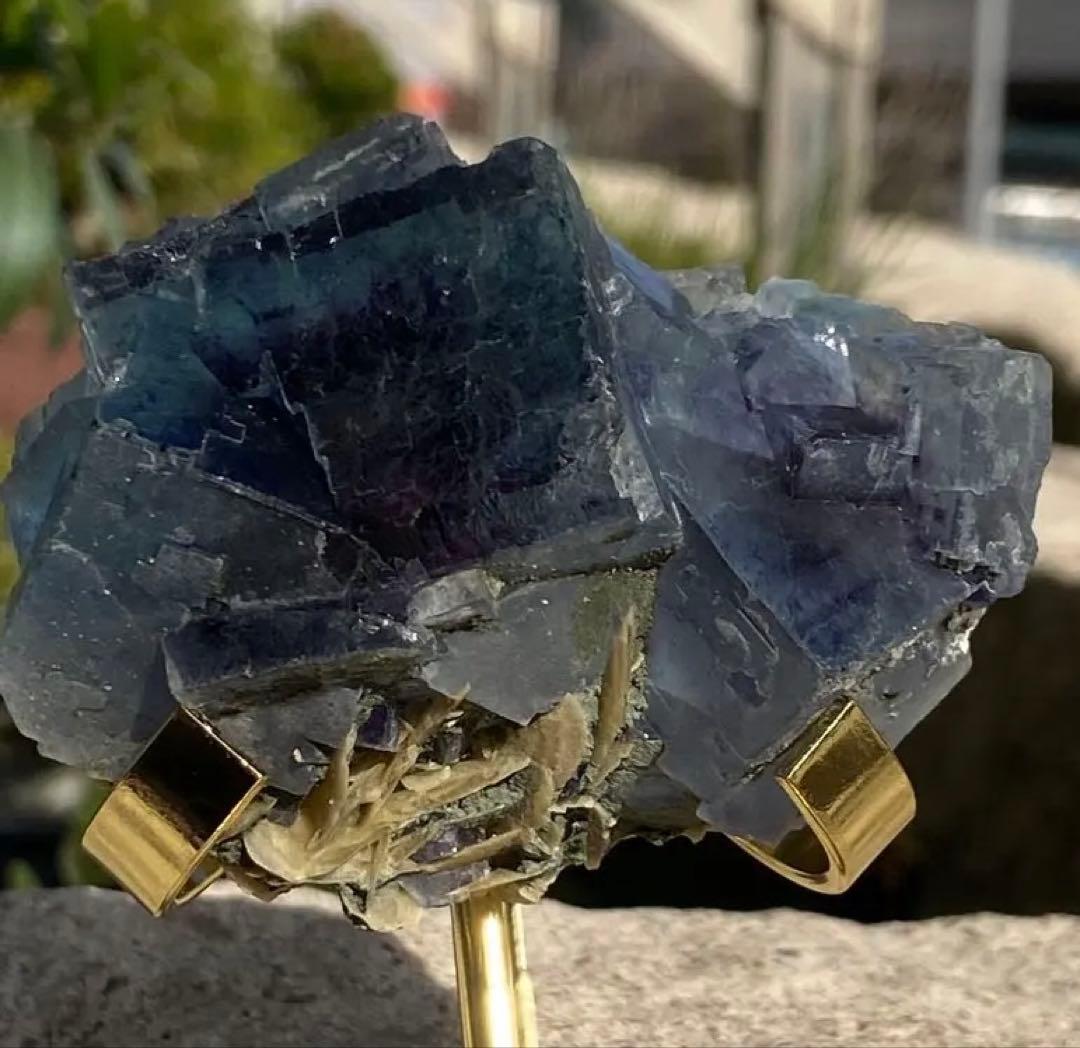 【最高品質】希少！ヤオガンシャンブルーフローライト⭐️N102