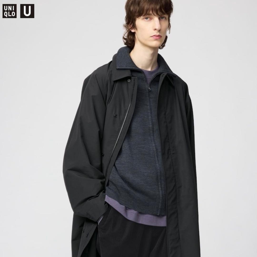 UNIQLO U 2025ステンカラーコート ブラック