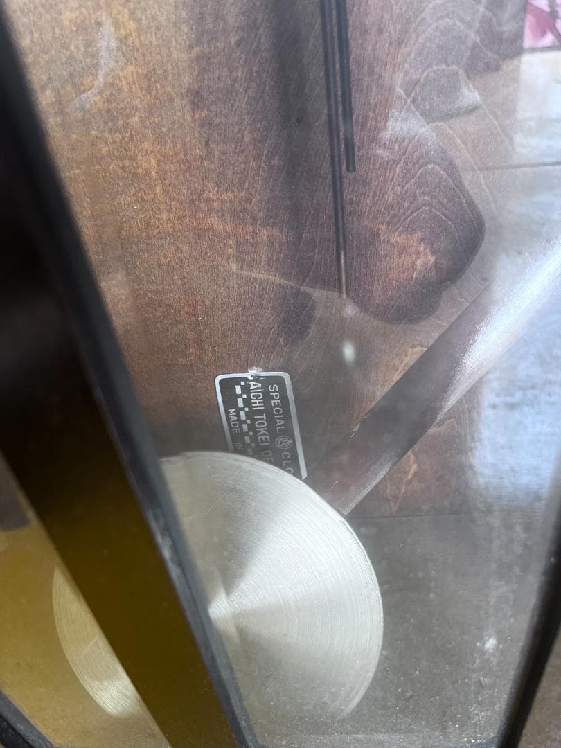 木製柱時計 ダークブラウン 特別製造