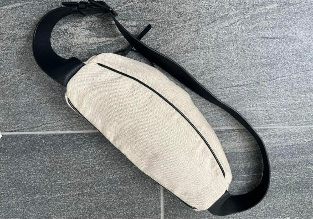 JIL SANDER ジルサンダー ボディバッグ キャンバス×レザー　美品