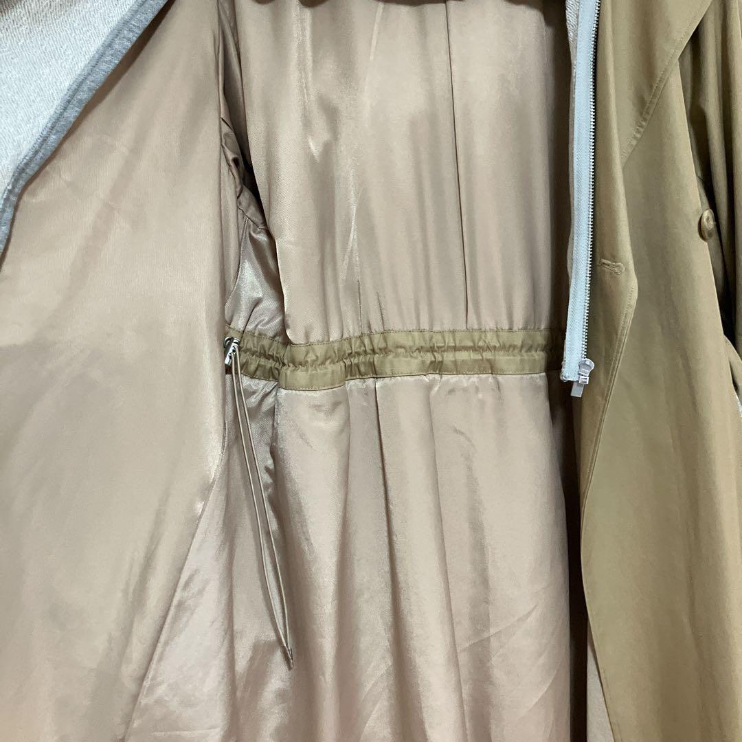 美品　AMERI スウェットドッキングトレンチコート Mサイズ