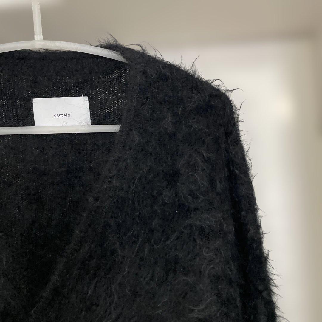 シュタインsssteinモヘアカーディガンブラックS