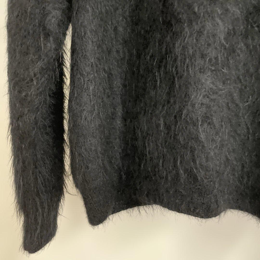 シュタインsssteinモヘアカーディガンブラックS