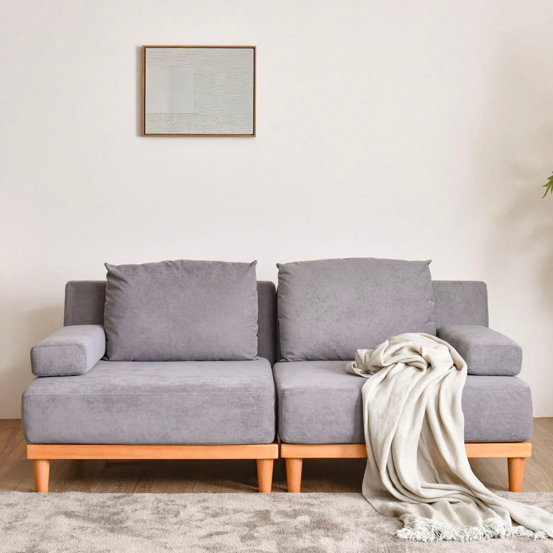 【2/8まで限定販売】VENTOTA 1人掛けソファ グレージュ