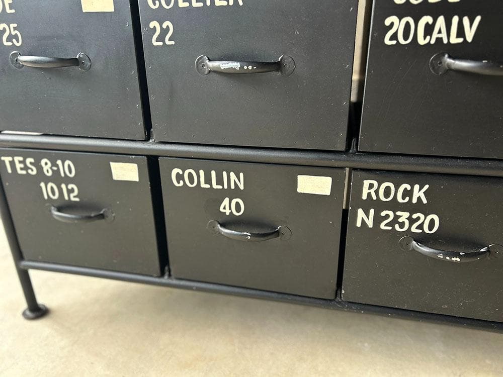 アイアン金属シェルフ/チェスト/ブラック