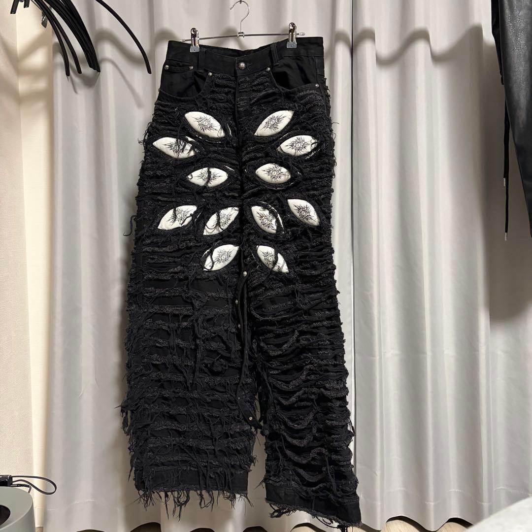 パンツ OPIUM UNIZ World white eyes pants