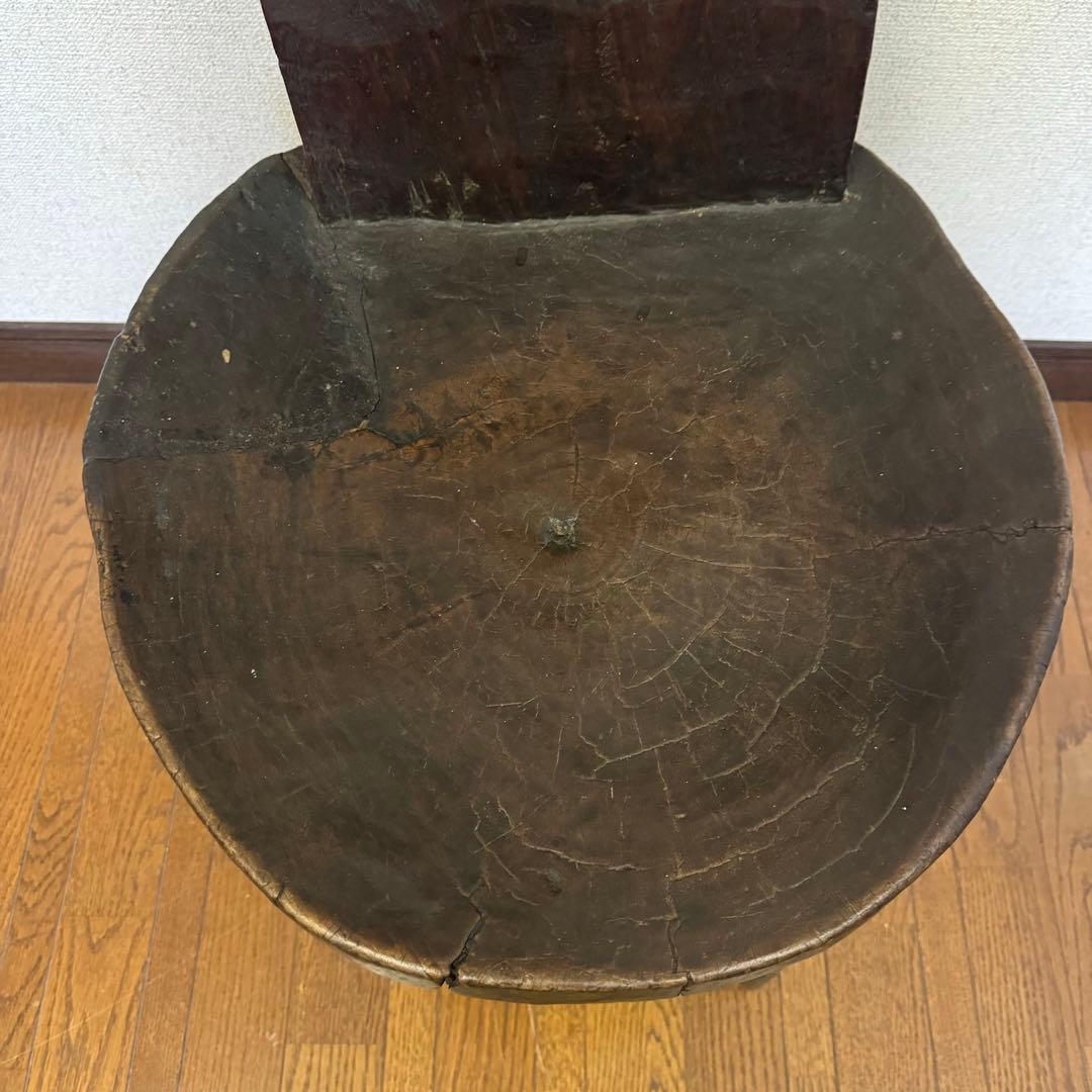 エチオピア ワレガ 椅子 チェアー アフリカ 古道具 ビンテージ 民芸 骨董