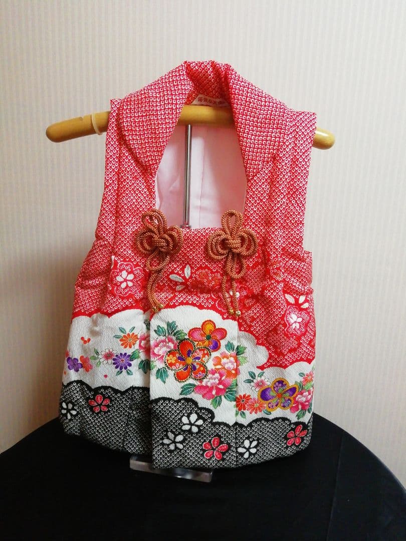 J−K−3−30　七五三3歳着物　古典疋田絞り