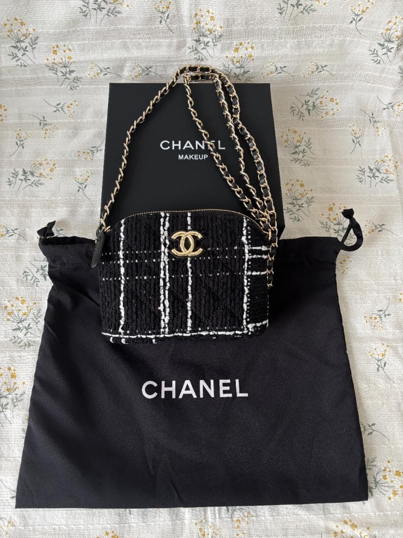 【箱付き】ツイード チェック柄 ショルダーバッグ