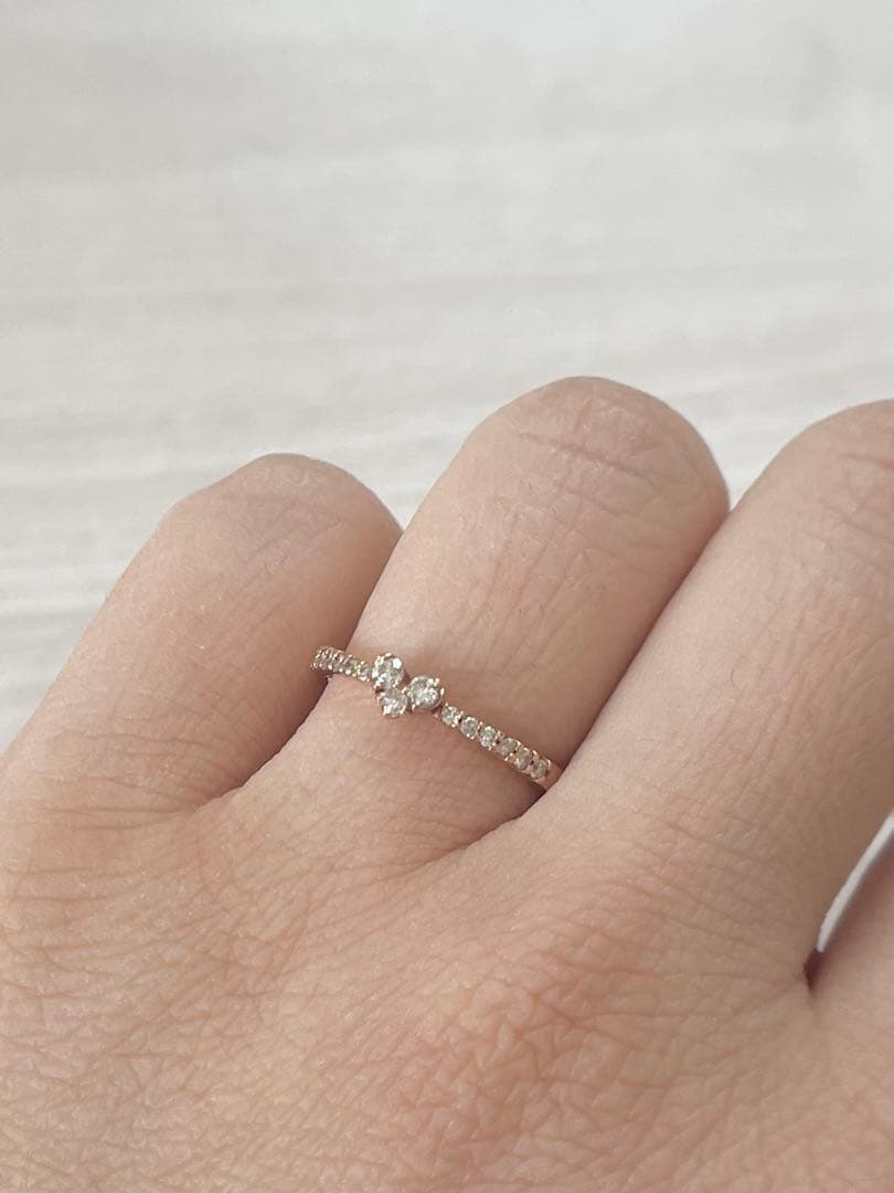 P10PGダイヤモンドハートリング