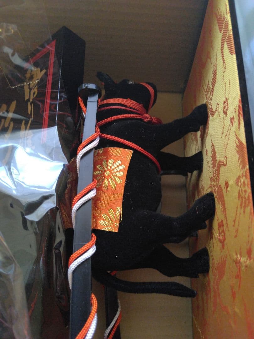 新品未使用　特撰　御雛道具　4号　箔押唐草　セット