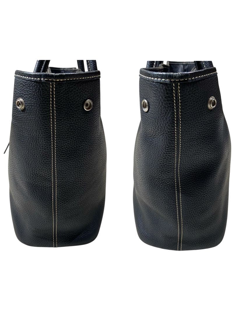 BARNEYS NEWYORK 本革 オールレザー シボ革 トートバッグ A4