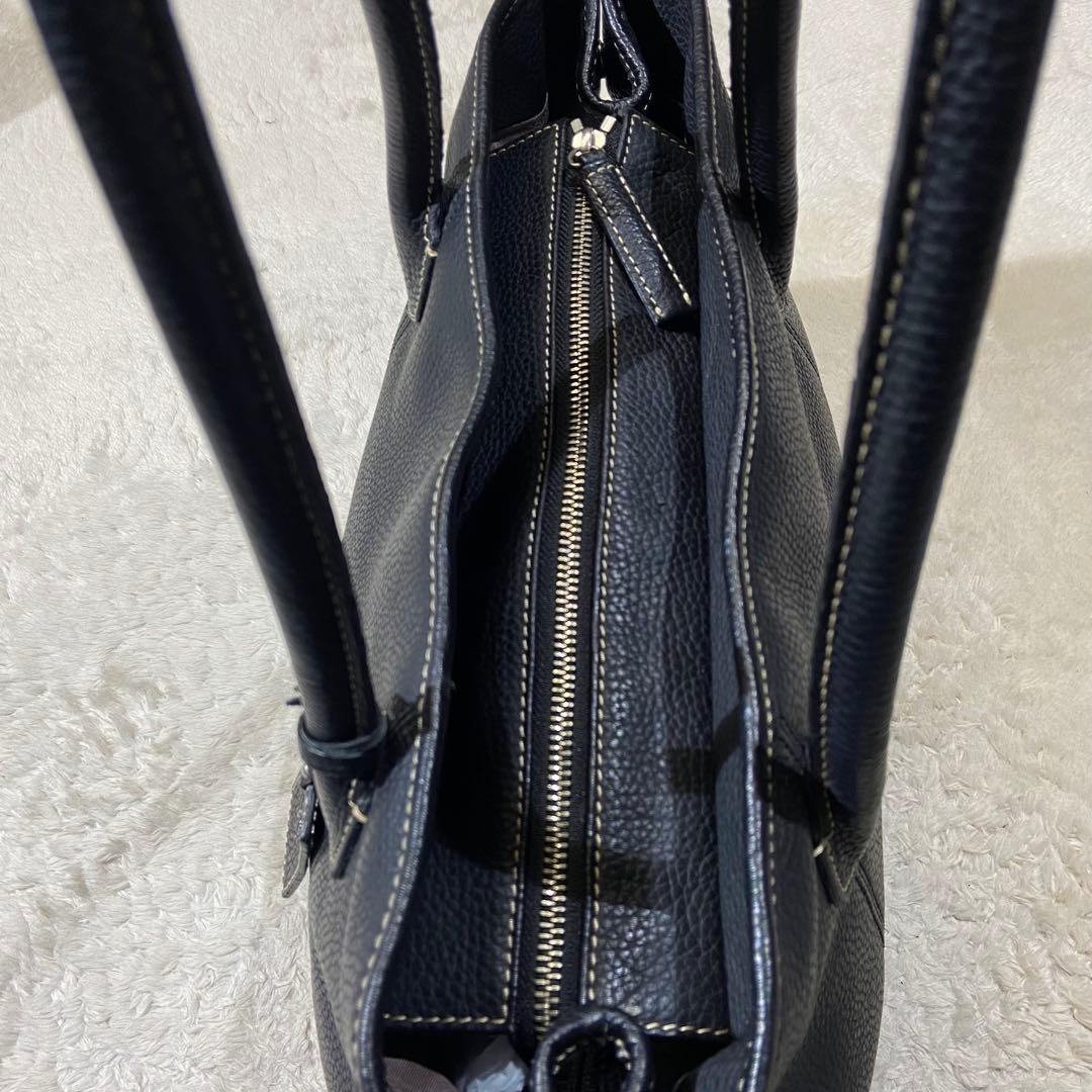 BARNEYS NEWYORK 本革 オールレザー シボ革 トートバッグ A4