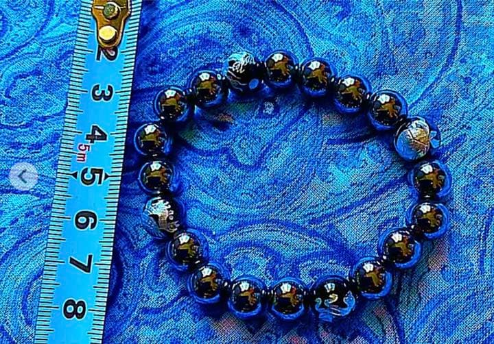 金運爆上げ　8mmヘマタイト鉱石　主玉　四神9mm特別祈祷お念珠　奈良生駒宝山寺