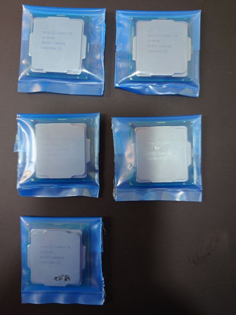 Intel Core i5-8400 CPU 2.80GHz 5枚セット