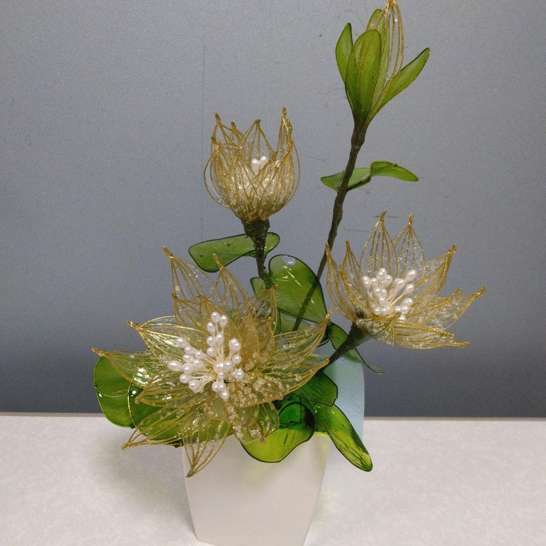 アメリカンフラワー、ディプフラワー(碧の薔薇）