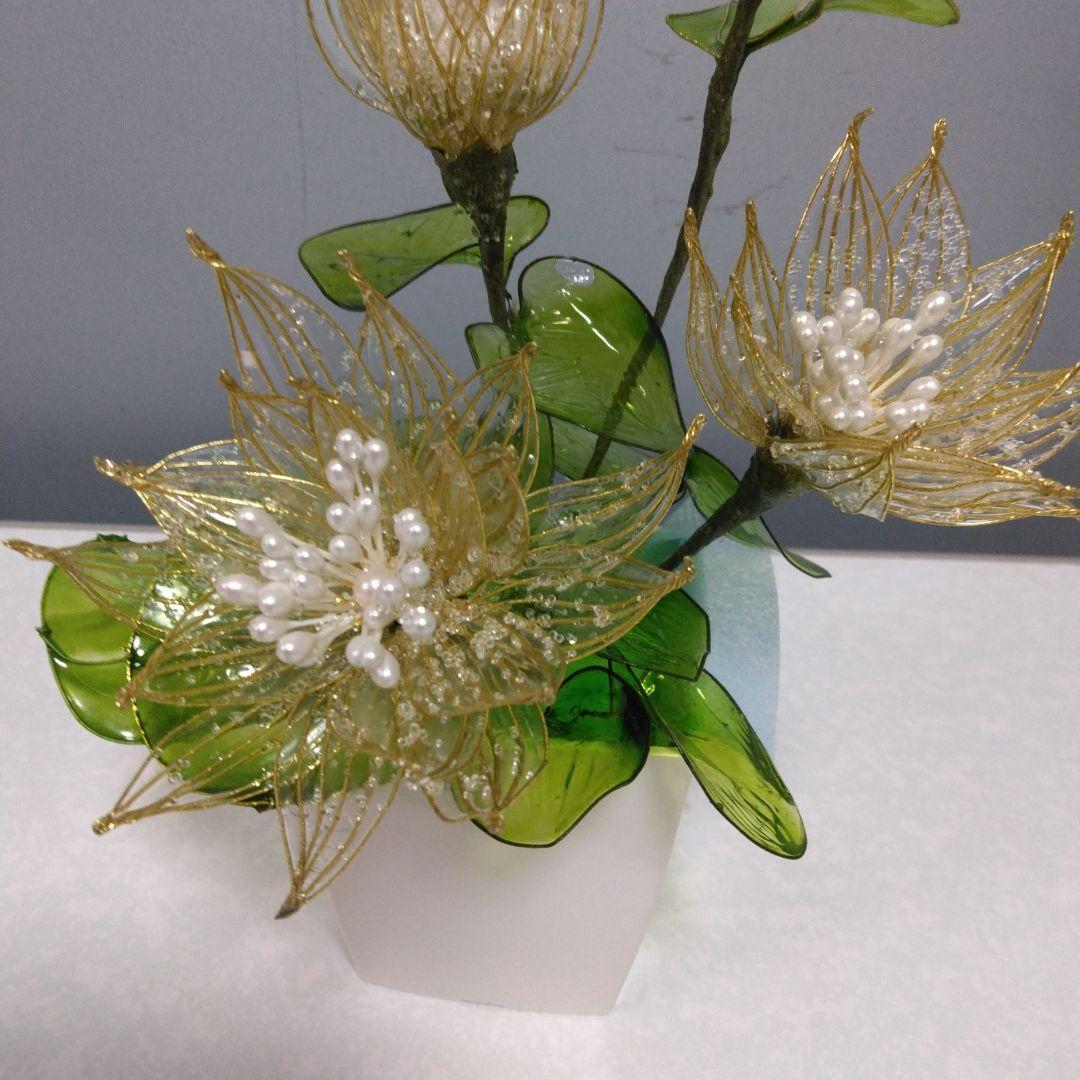 アメリカンフラワー、ディプフラワー(碧の薔薇）