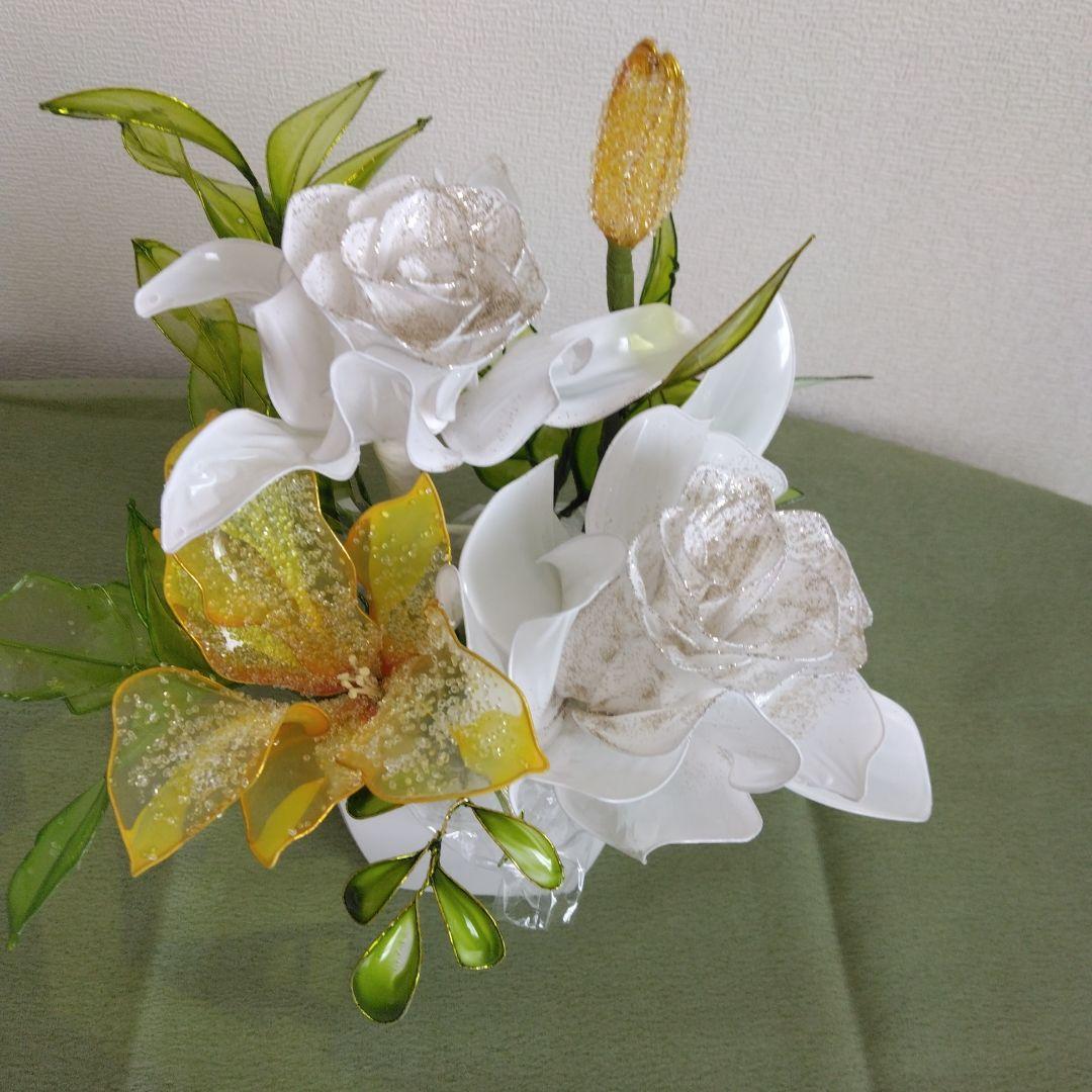 アメリカンフラワー、ディプフラワー(碧の薔薇）