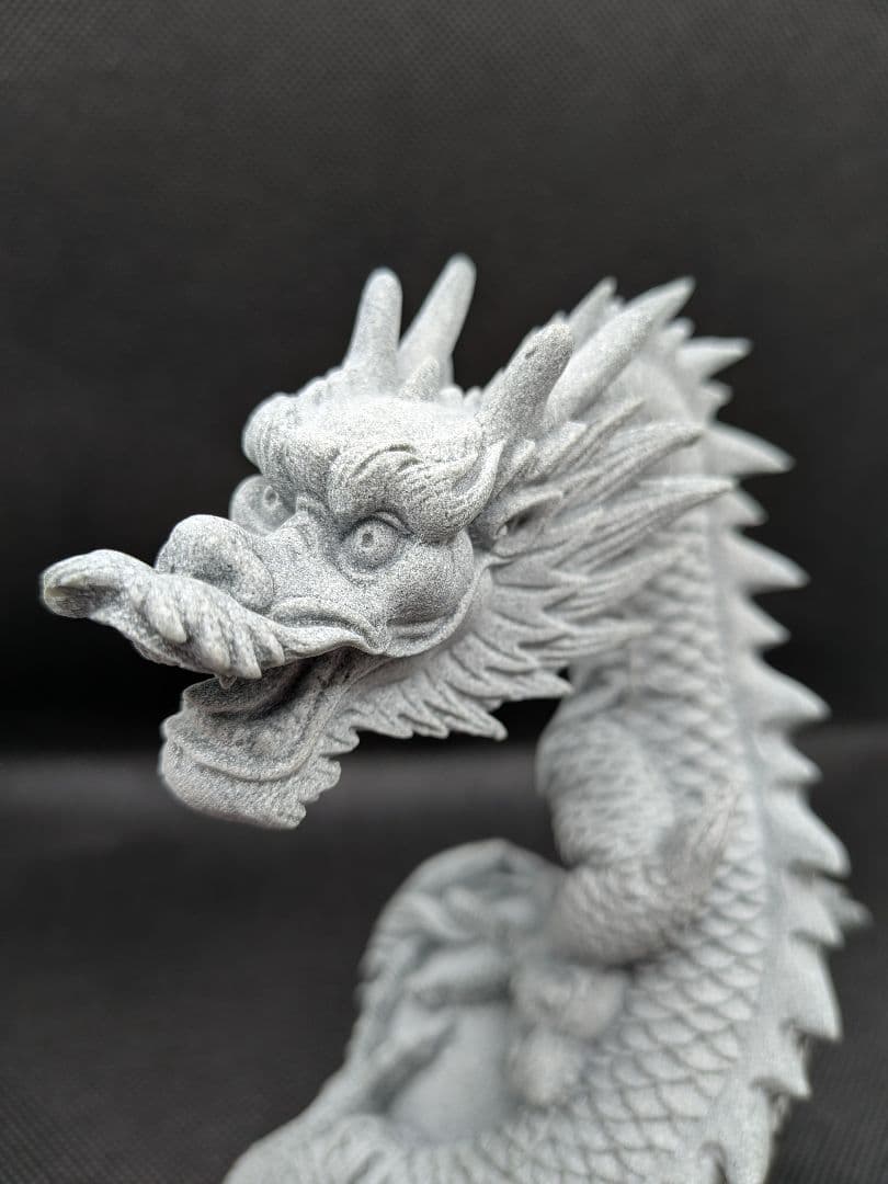 新入荷✨️ペア龍♡２体セット　龍の置物　青石彫刻　ドラゴン　縁起物　幸運　風水