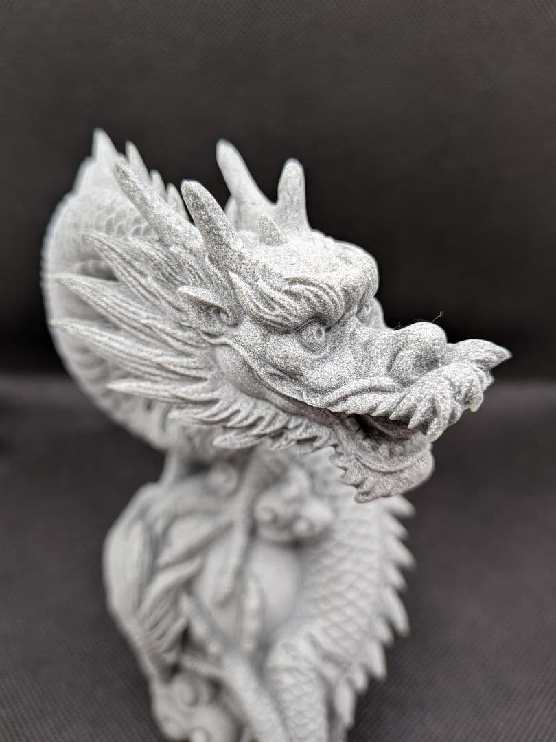 新入荷✨️ペア龍♡２体セット　龍の置物　青石彫刻　ドラゴン　縁起物　幸運　風水