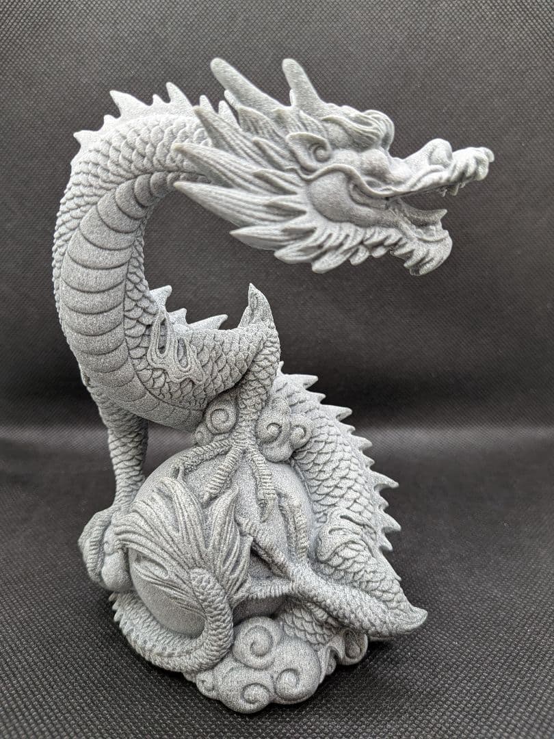 新入荷✨️ペア龍♡２体セット　龍の置物　青石彫刻　ドラゴン　縁起物　幸運　風水