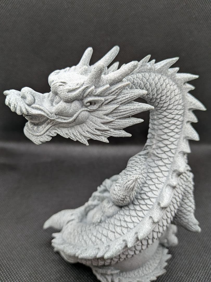 新入荷✨️ペア龍♡２体セット　龍の置物　青石彫刻　ドラゴン　縁起物　幸運　風水