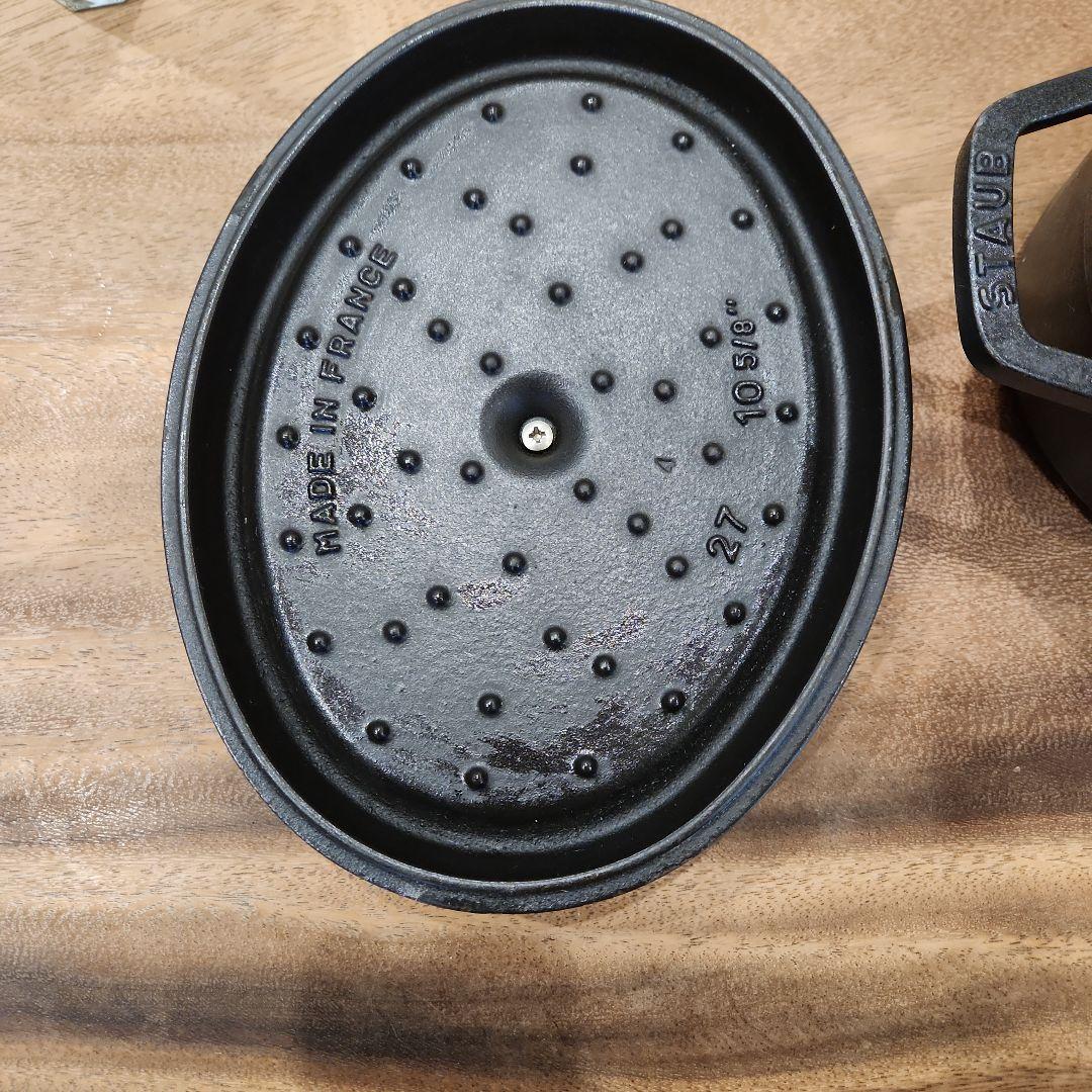 STAUBストウブ⚫︎LA COCOTTE⚫︎オーバル27cm⚫︎黒