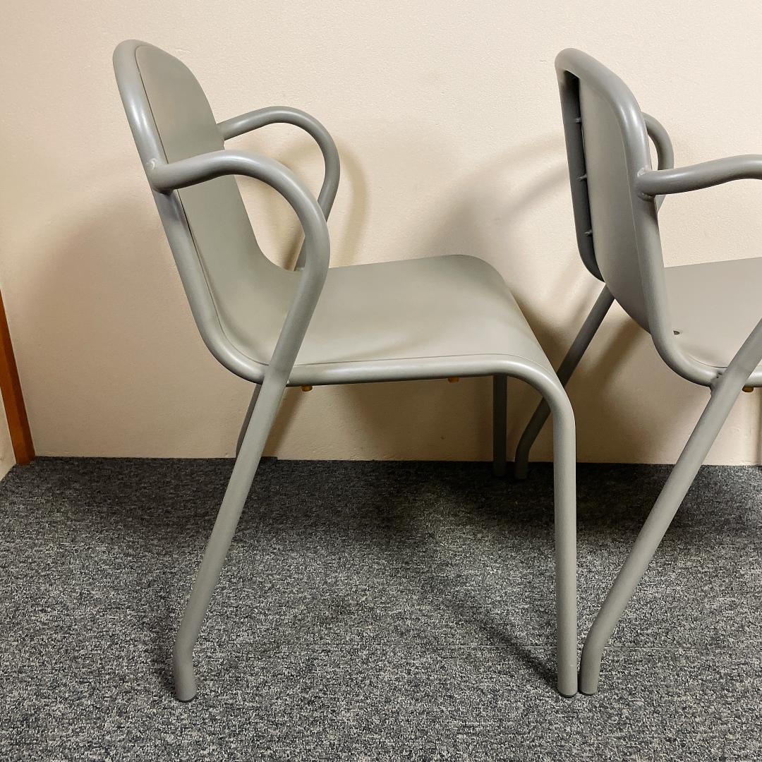 希少　IKEA TUNHOLMEN ガーデンチェア 2脚セット アルミ