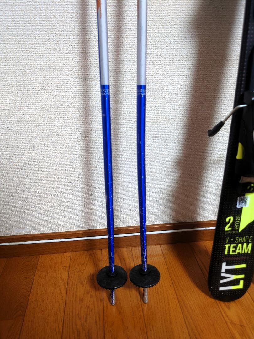 みみ　HEAD スキー板 117㎝ ストック90cm 2点セット