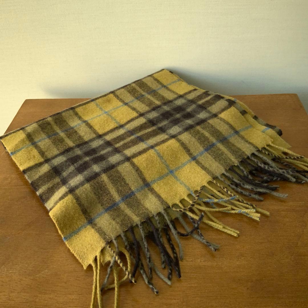 Joshua Ellis ジョシュアエリス カシミヤマフラー 英国製 カーキ