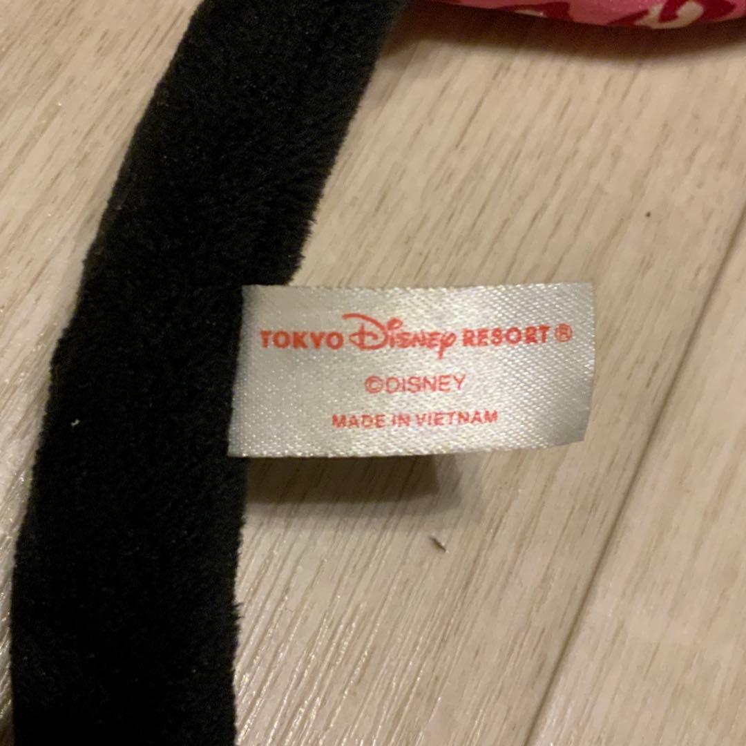 ディズニー　カチューシャ　ヒョウ柄　ピンク