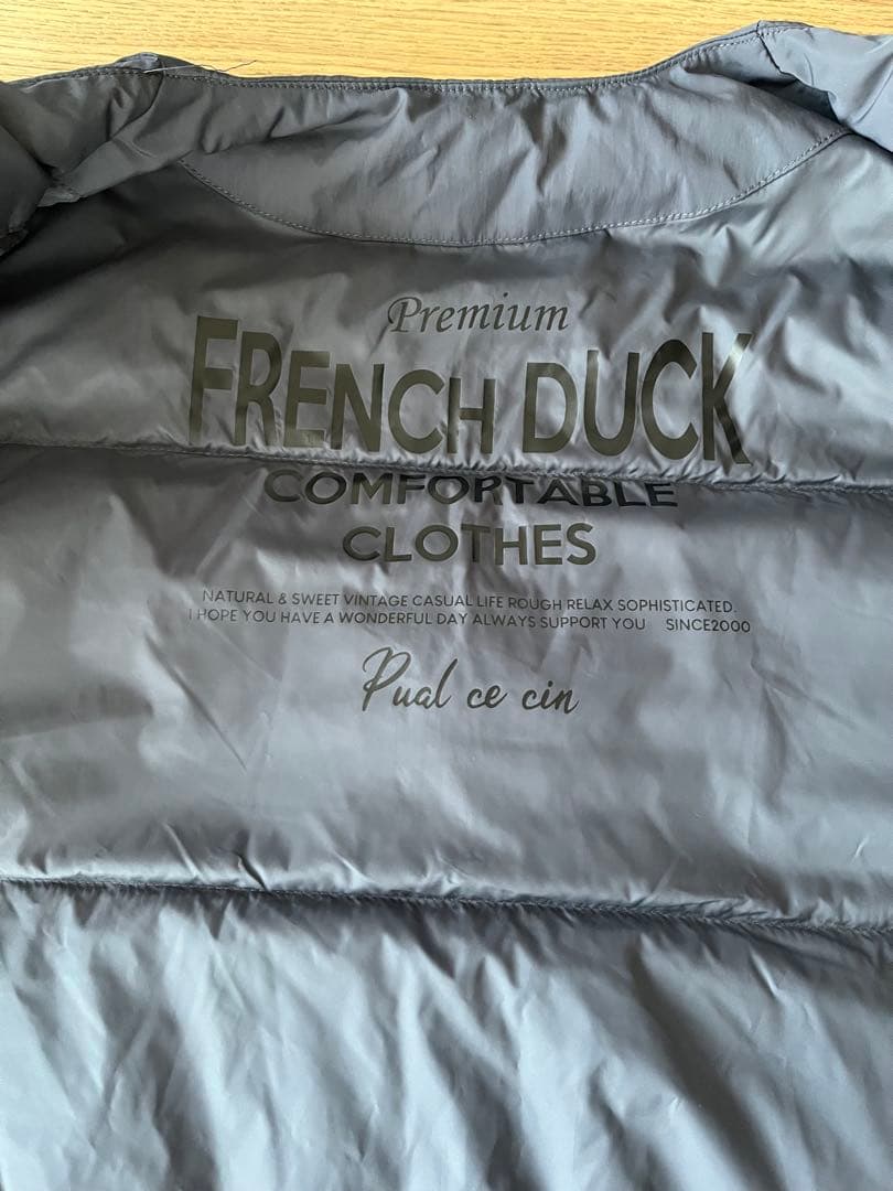 pual ce cinピュアルセシン　フレンチダックダウンジャケット　スミクロ