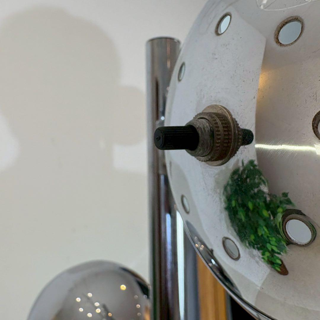 モダン 3灯 フロアスタンド クローム