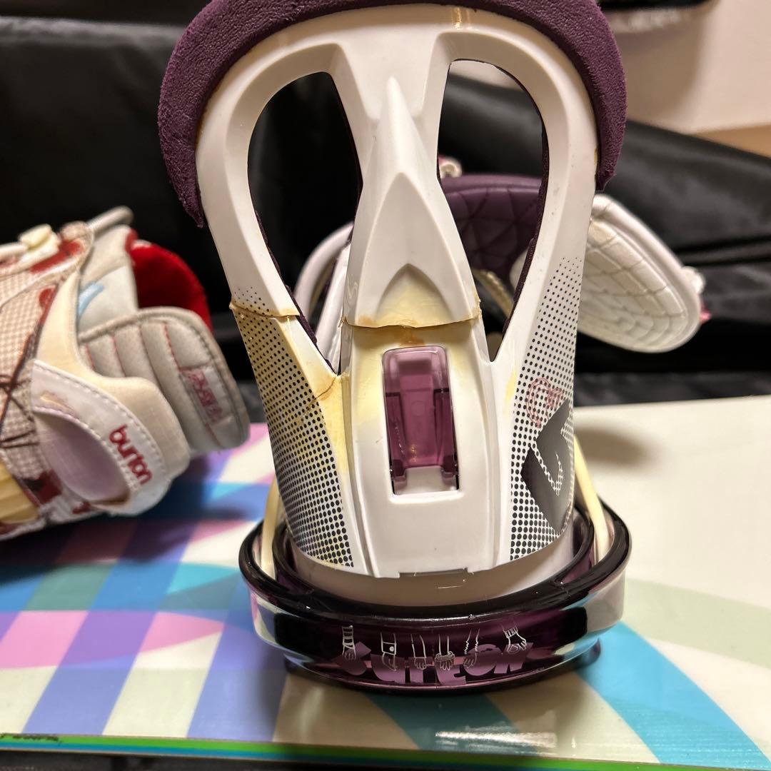 スノボードセット ネオンストーリー　板　ビルディング付 バック ブーツ お手入れ