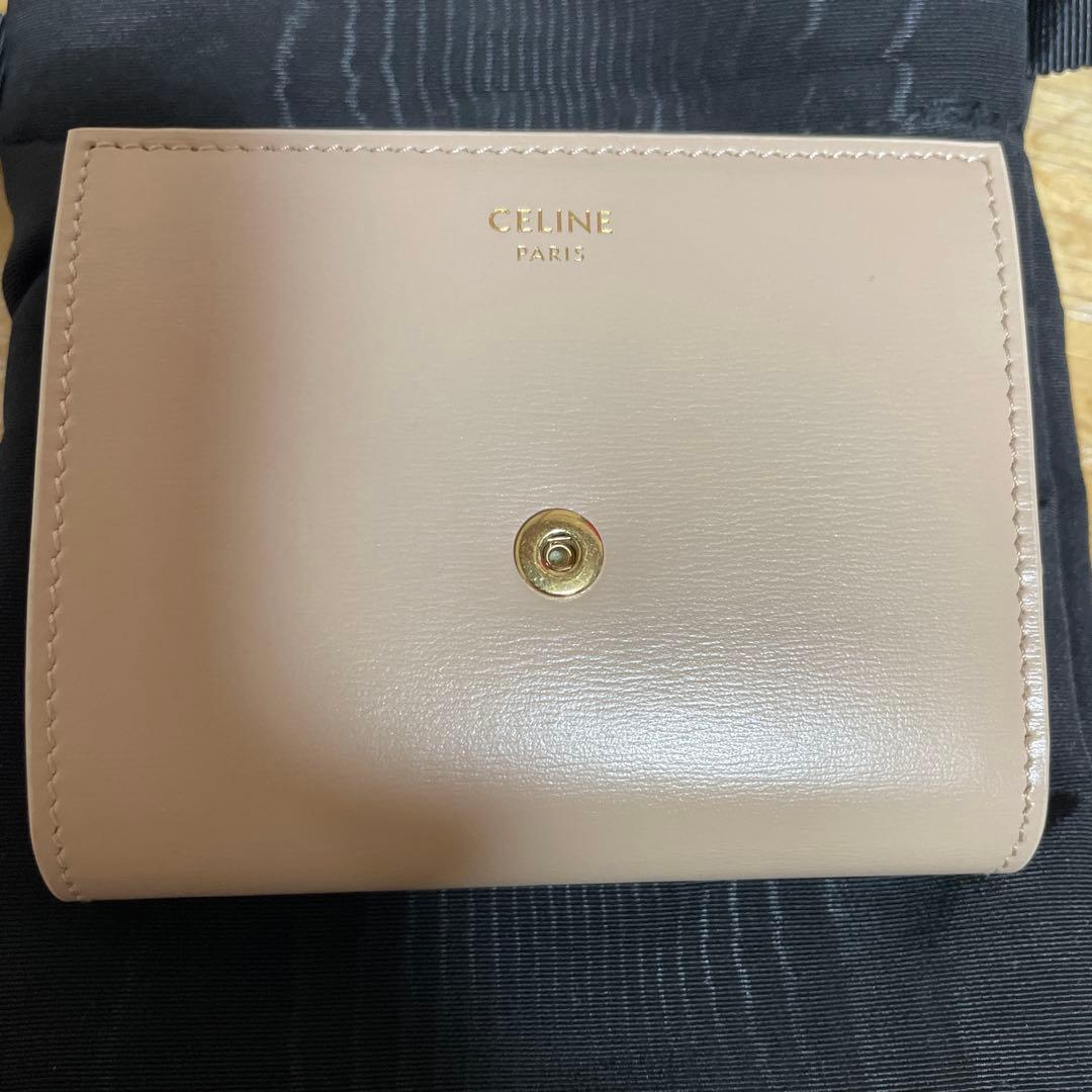 CELINE ベージュ 三つ折り財布