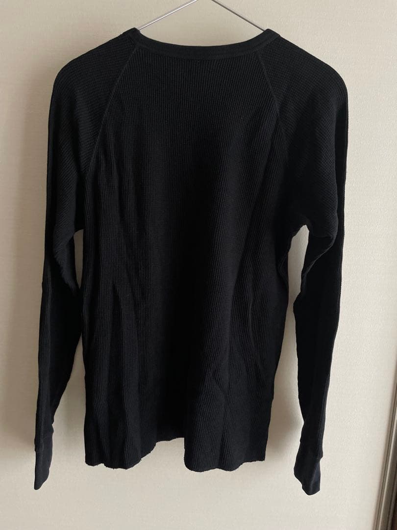 ナンバーナイン ギブ期 サーマルカットソー 長袖 黒 サイズ2 本人期 コットン