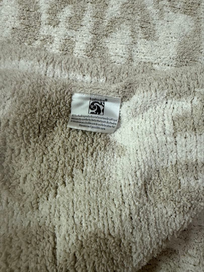 カシウエア KASHWERE ブランケット DAMASK ダマスク ベージュ