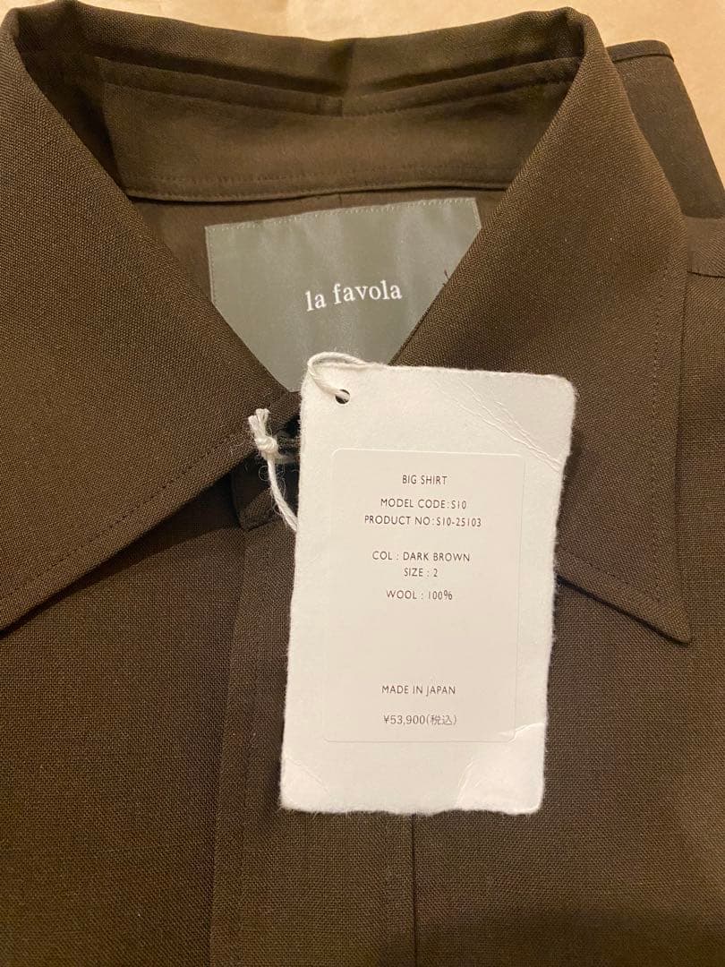 マ*ト様 lafavola Big Shirt - 2/72 Wool Trop