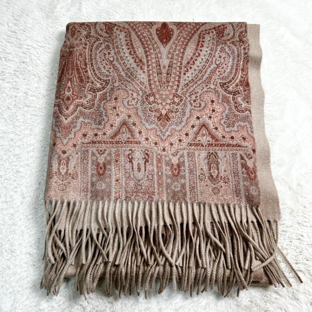 NATURAL BASIC カシミヤ　大判　ストール