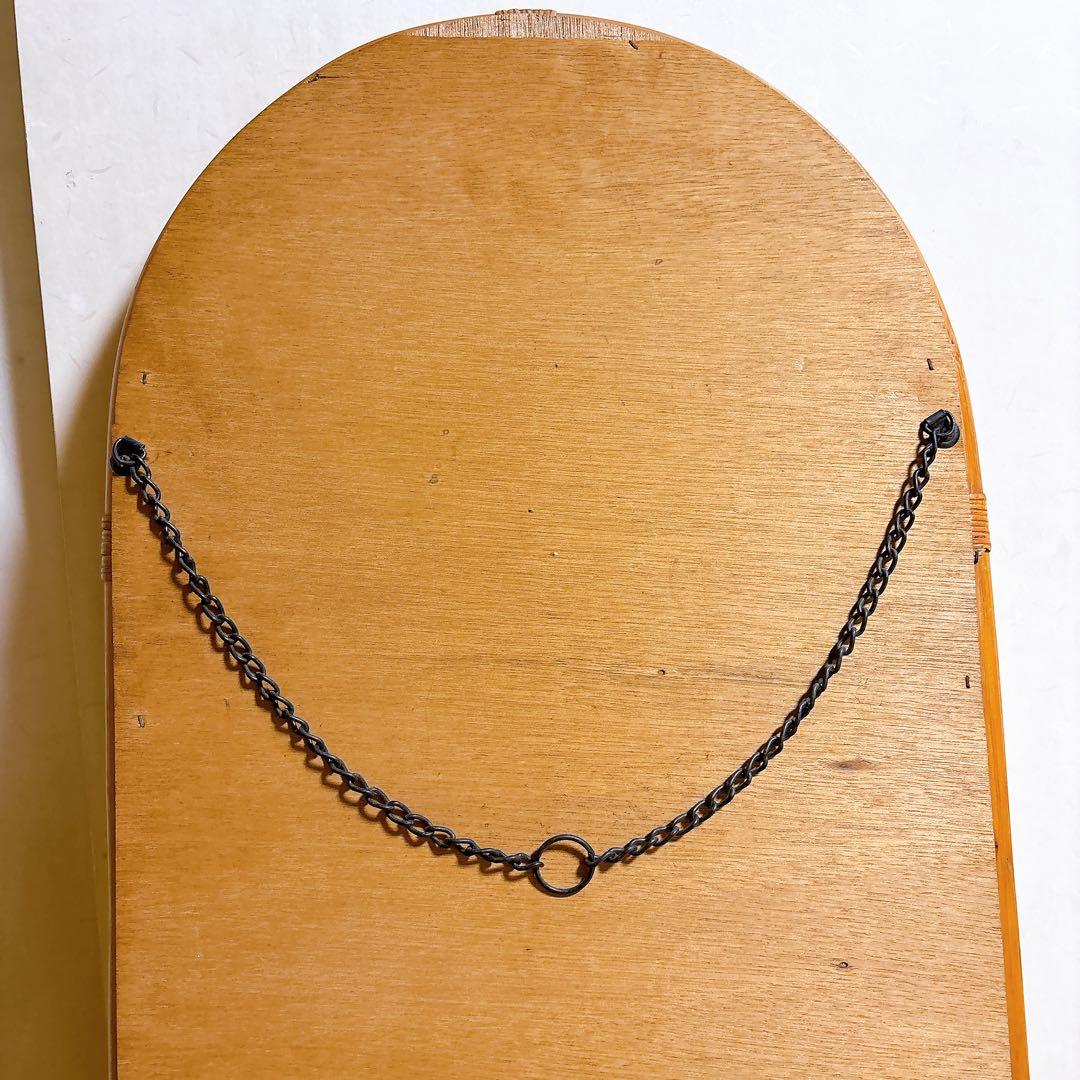 オールドラタン　ラタン　ウォールミラー　壁掛け　レトロ　和モダン　籐　オーバル