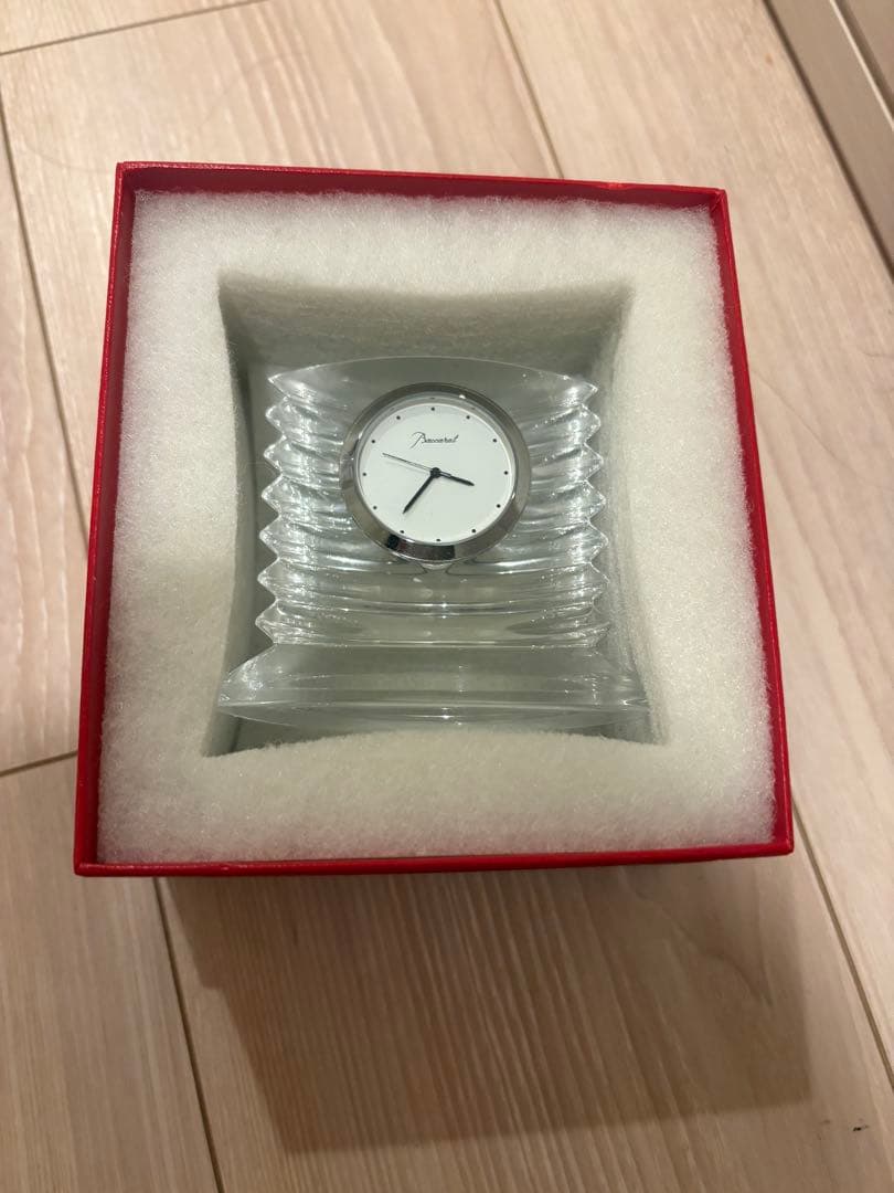 バカラ　Baccarat クリスタル 置時計 ララランド　超美品　電池切れ
