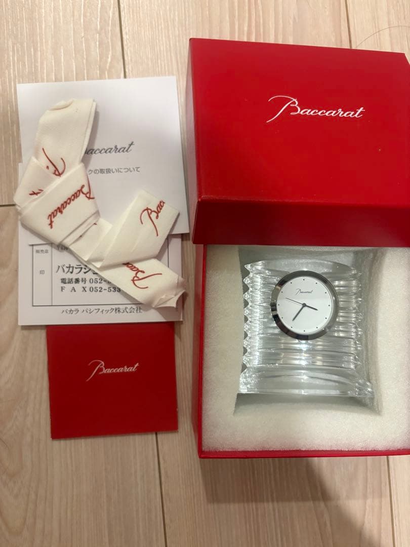 バカラ　Baccarat クリスタル 置時計 ララランド　超美品　電池切れ
