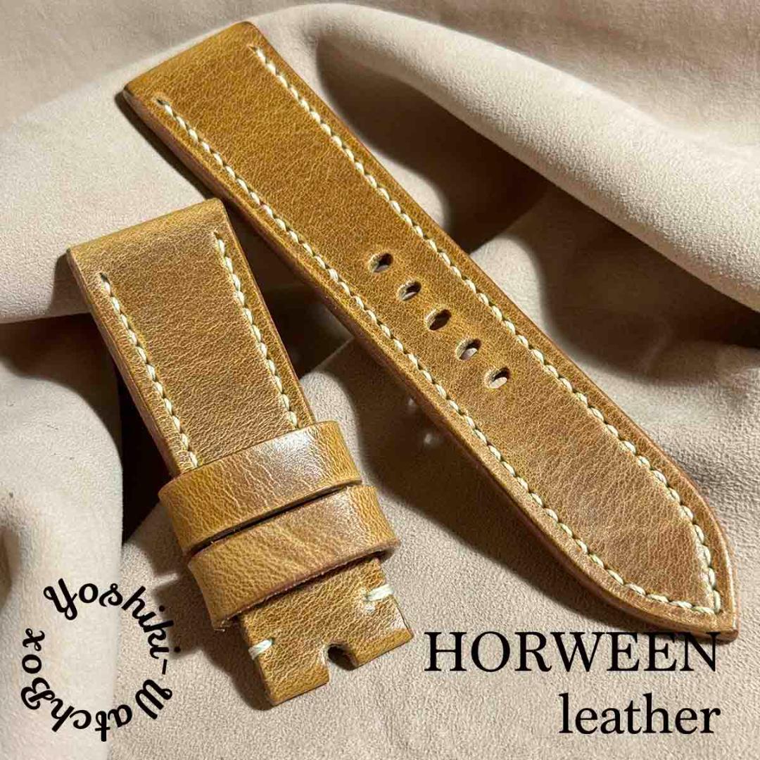 hor-92 ホーウィン  ライトナチュラル 腕時計ベルト  ラグ幅24mm