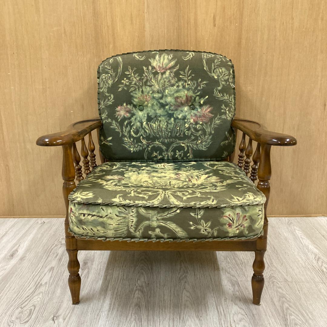 【カリモク】コロニアル アームチェア　1人掛けソファ A