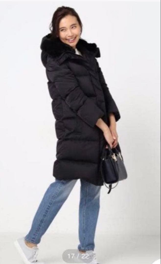 18万IENA MACKINTOSH マッキントッシュ ロングダウンコート黒36
