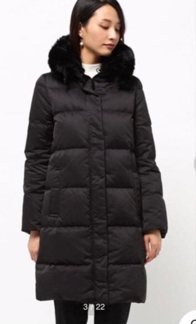 18万IENA MACKINTOSH マッキントッシュ ロングダウンコート黒36